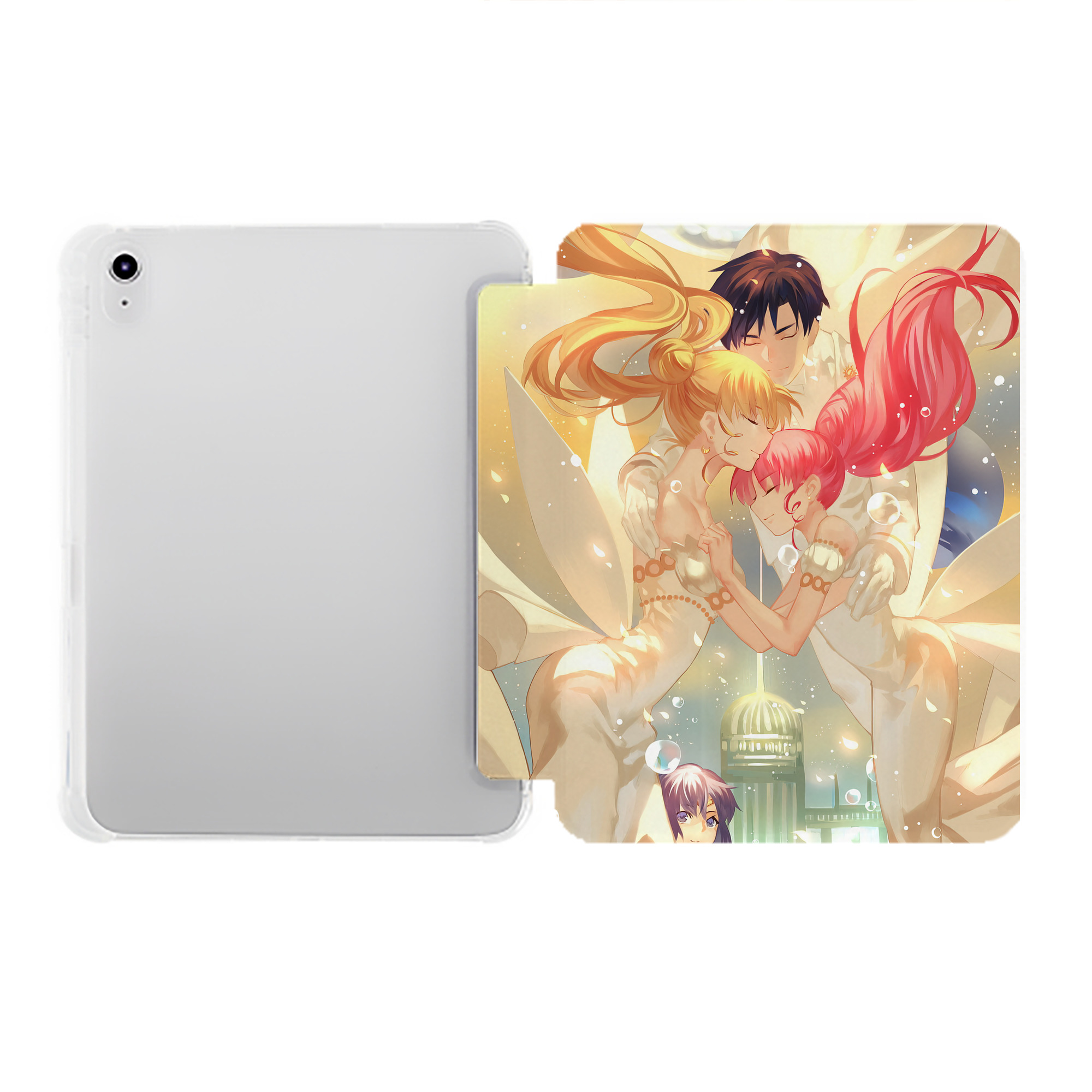 （画像用） 美少女戦士セーラームーン Sailor Moon IPad ケース ペン収納付き 三つ折りスタンド PUレザー×シリコン 対応機種9.5/10.5/10.9インチ